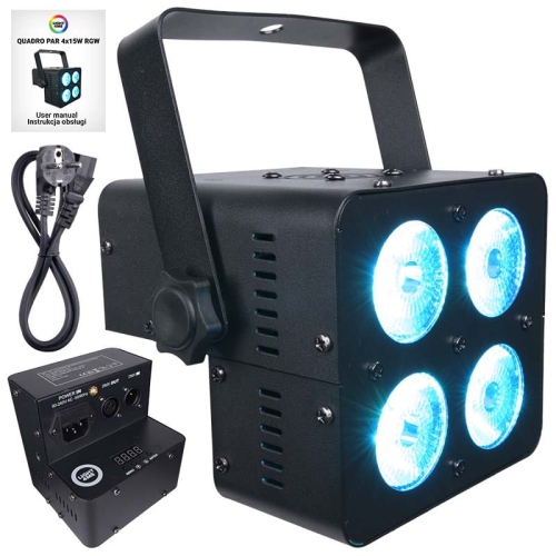 LIGHT4ME QUADRO PAR 4x15W RGBW reflektor sceniczny