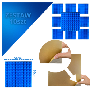 DNA AM2 BL panel akustyczny zestaw 10 szt. niebies
