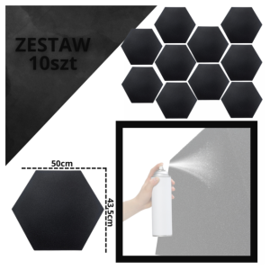 DNA AM3 BK panel akustyczny zestaw 10 szt. czarny