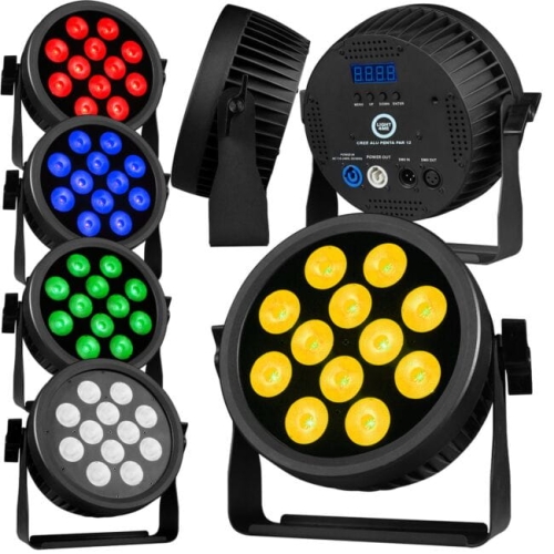 LIGHT4ME CREE ALU PENTA PAR 12 reflektor par oświe