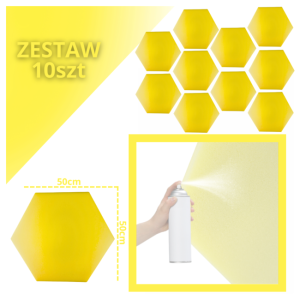 DNA AM3 YL panel akustyczny zestaw 10 szt. żółty
