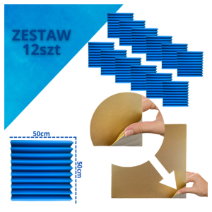 DNA AM4 BL panel akustyczny zestaw 12 szt. niebies
