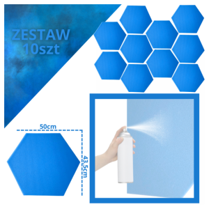 DNA AM3 BL panel akustyczny zestaw 10 szt. niebies