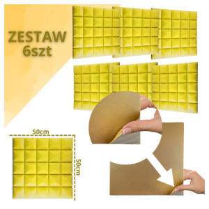 DNA AM5 YL panel akustyczny zestaw 6 szt. żółty sa