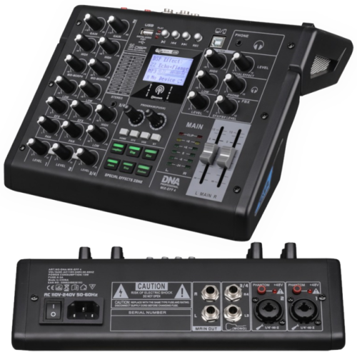 DNA MIX-EFF 4 analogowy mikser dźwięku 4 kanały US