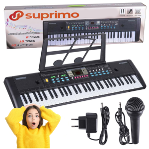 SUPRIMO 605 UFB KEYBOARD organy z mikrofonem dla d