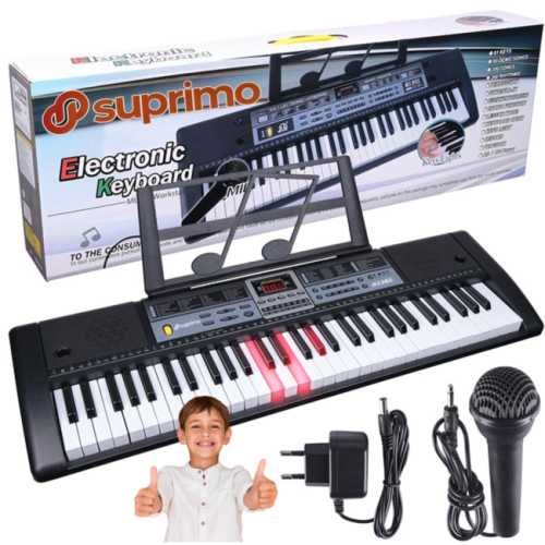 SUPRIMO 6136L KEYBOARD organy z mikrofonem dla dzi